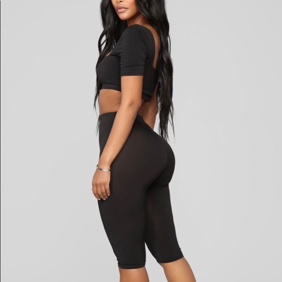 Chloe long biker set from fashion nova - Picture 2 of 5